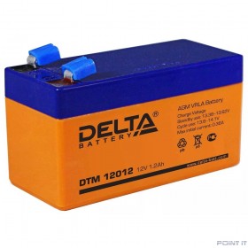 Delta DTM 12012  (1.2 А\ч, 12В) свинцово- кислотный аккумулятор  
