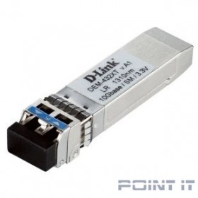 D-Link 432XT/B1A  PROJ Трансивер SFP+ с 1 портом 10GBase-LR для одномодового оптического кабеля (до 10 км)