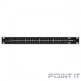 UBIQUITI ES-48-500W 48-портовый коммутатор с раздачей 24 В или 48 В на всех портах! Суммарно выдаваемая мощность на портах 500 Вт!
