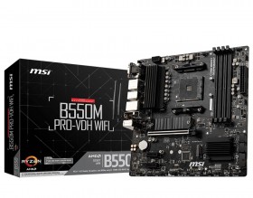 Материнская плата AMD B550 SAM4 MATX B550M PRO-VDH WIFI MSI