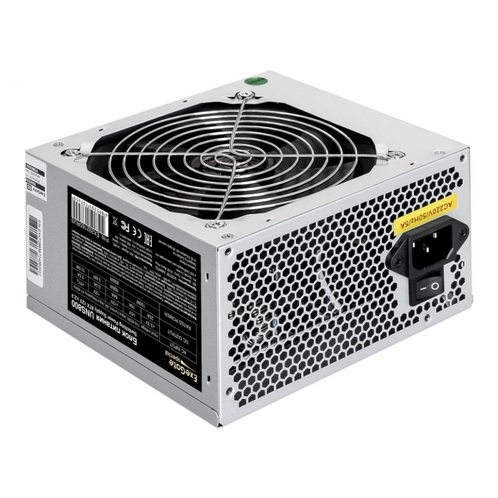 Блок питания ATX 800W 24PIN FAN 5SATA EX292165RUS-PC EXEGATE