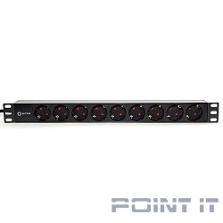 5bites PDU919P-02 Блок розеток / PVC / 1U / 19" / 2M*3G*1.5MM2 / VDE