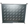 Полка для шкафа гл. 600 (440x350) черная 60 кг с фронтальными направляющими "Y"