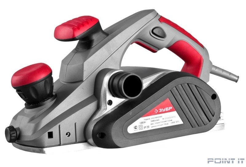 ЗУБР Рубанок [ЗР-1300-110] { электрический, станина, глубина 3,5 мм, 16000 об/мин, 110мм, 1300Вт }