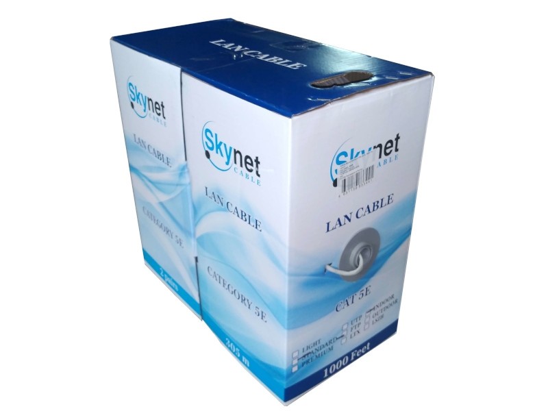 Кабель Skynet Standard FTP2 cat.5е, одножильный, 305м, Cu, серый