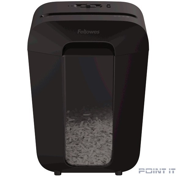 Fellowes Шредер PowerShred LX70 FS-44075(01), черный {DIN P-4, 4х37мм, 11 лст., 18 лтр., уничт.: скрепки,скобы,карты}