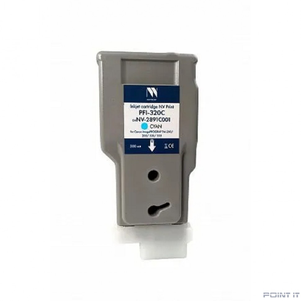 Струйный картридж NV Print PFI-320C (NV-2891C001) Cyan для Canon ImagePROGRAF TM-200/205/300/305 (300 мл)