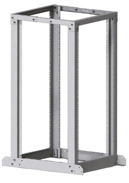 Стойка 24U двухрамная, (600x400-750x1250), раздвижная, серая, Netko М (упакована в 1 коробку)