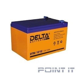 Delta DTM 1212  (12 А\ч, 12В) свинцово- кислотный аккумулятор  