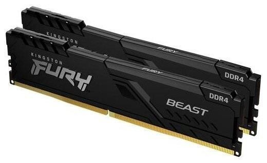 Модуль памяти FURY 16GB DDR4-2666 KF426C16BBK2/16,CL16, 1.2V K2*16GB BLACK KINGSTON