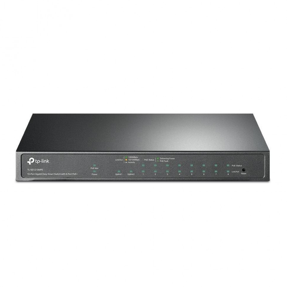 Коммутатор 10PORT 8POE+ TL-SG1210MP TP-LINK