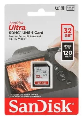 Карта памяти SDHC 32GB UHS-I SDSDUN4-032G-GN6IN SANDISK