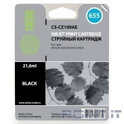 Картридж BLACK NO.655 21.6ML CS-CZ109AE CACTUS