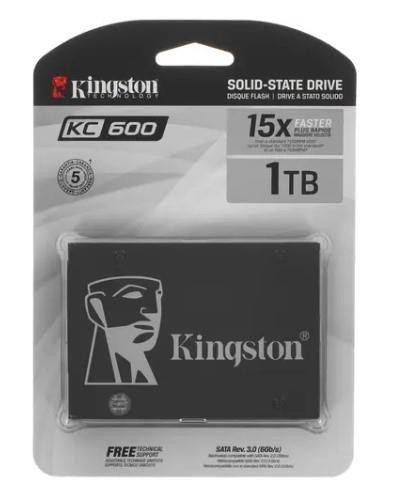 SSD KINGSTON 2,5" Наличие SATA NVMe нет 3D NAND Скорость записи 550 Мб/сек. Скорость чтения 520 Мб/сек. TBW 600 Тб Время наработки на отказ 0.32 ч. SKC600/1024G