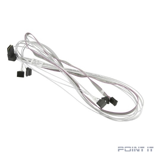 Supermicro CBL-SAST-0644 Кабель 0.9m Right Angle MiniSAS SFF-8087 to 4 SATA 75/75/90/90cm with Sideband