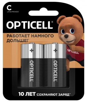 Элемент питания (батарейка) OPTICELL BASIC C 2 PCS