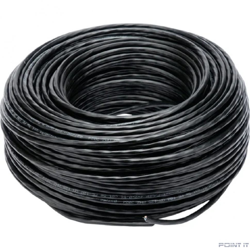 Cablexpert [UPC-5051E-4-CU-OUT/100] Кабель Cablexpert (RU) UTP outdoor 4x2x0.51, медный, кат.5e, однож., 100м, box, черный