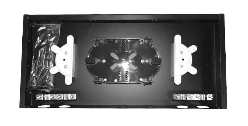 Корпус кросса оптического в стойку 19 24 FC порта Simplex, 1U, сплайс кассета, металлический, L, O-тип