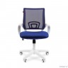 Офисное кресло Chairman 696 Россия белый пластик TW-10/TW-05 синий [7014839]