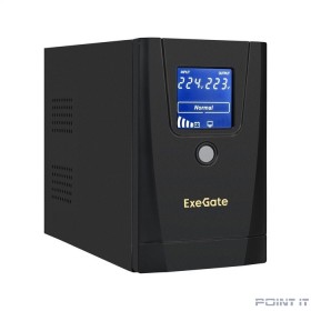 Exegate EX292770RUS ИБП ExeGate SpecialPro Smart LLB-650.LCD.AVR.1SH.2C13.RJ.USB &lt;650VA/360W, LCD, AVR,1*Schuko+2*C13, RJ45/11,USB, металлический корпус, Black&gt;