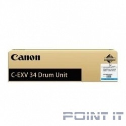 Canon C-EXV34C 3783B002 Тонер для IR Advance-C2000ser / C2020 / C2025 / C2030, Голубой, 16000стр. (CX)