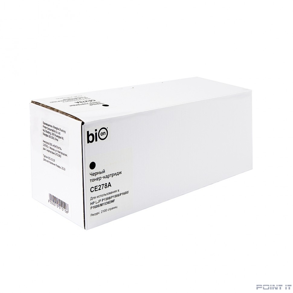 Bion CE278A Картридж для HP laser Pro P1560/1566/1600/1606 (2100 Стр.) Белая коробка [Бион]