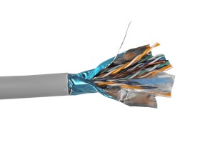 Кабель FTP10 cat.5e, 305м, 24AWG, для внутренних работ, серый