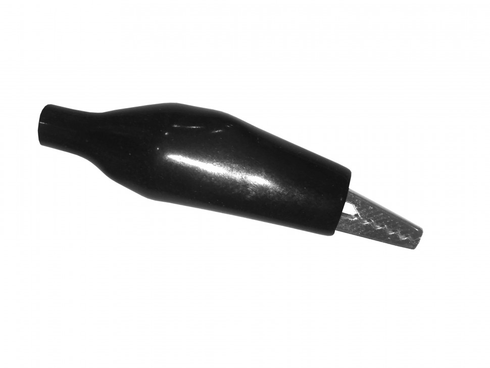 Зажим крокодил малый банан, 5A, черный, L=45±5мм, NETKO Optima