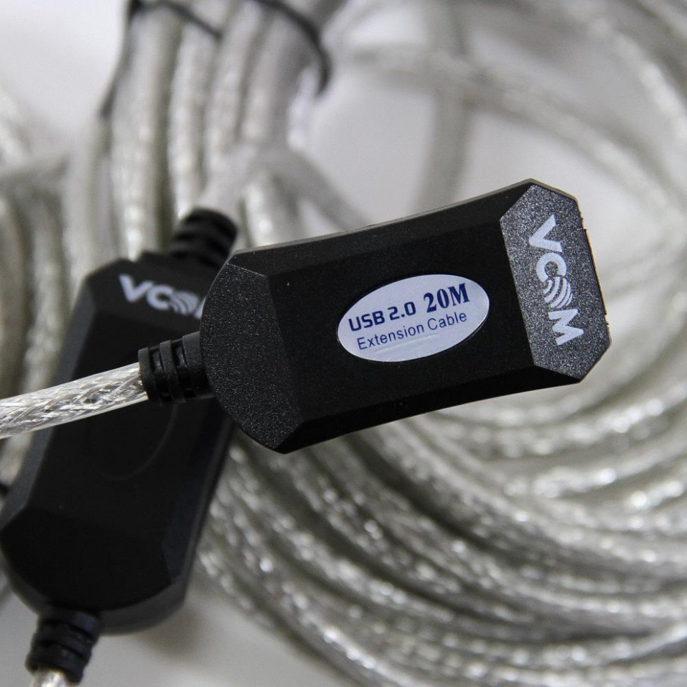 Адаптер USB2 AM/AF 20M VUS7049-20M VCOM