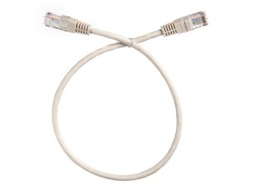 Патч-корд Technolink C UTP4 cat.5е, 0.5м, CCA, LSZH, серый, литой коннектор