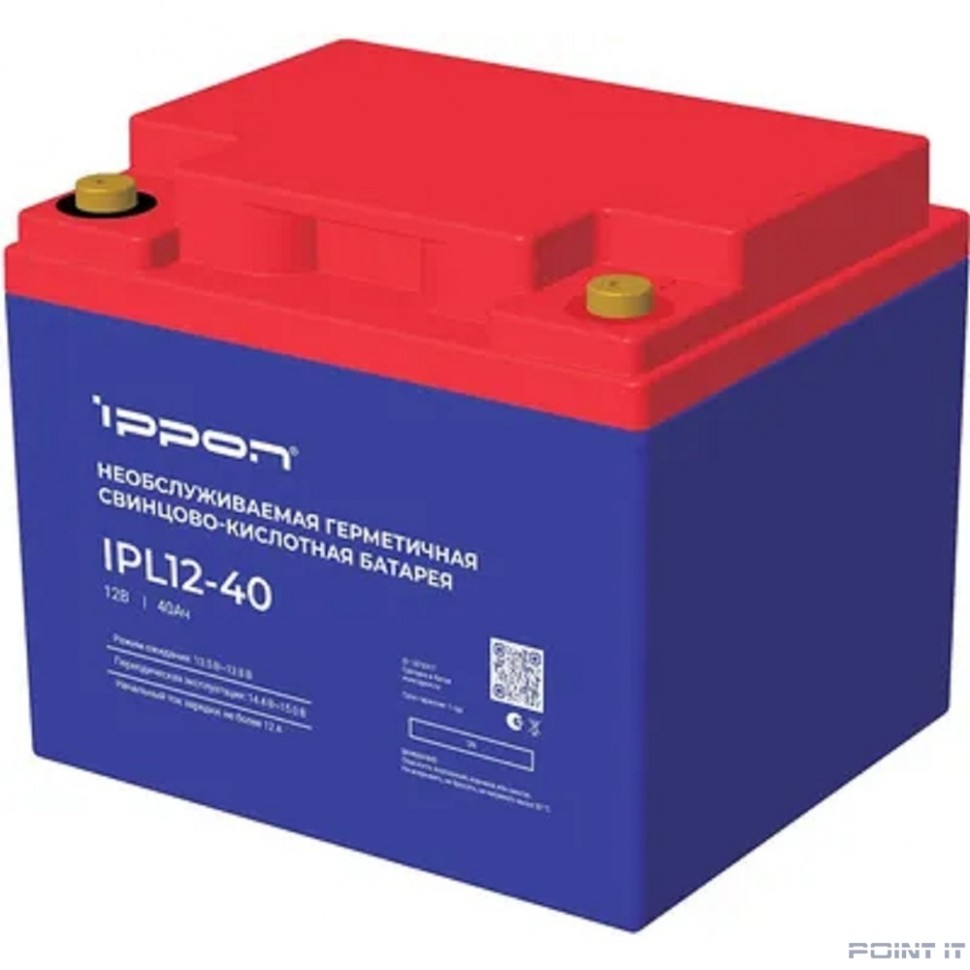 Ippon Батарея IPL12-40 12В 40Ач {1873317}