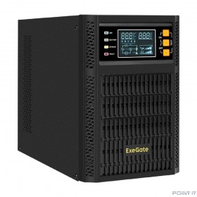 Exegate EX296947RUS ИБП On-line ExeGate PowerExpert TL-1000.LCD.AVR.2SH.USB.RS232.SNMP &lt;1000VA/1000W, On-Line, PF=1, LCD, 2*Schuko, RS232, USB, SNMP-slot, встроенные батареи 12V 7.2Ah - 2шт, Tower, ме
