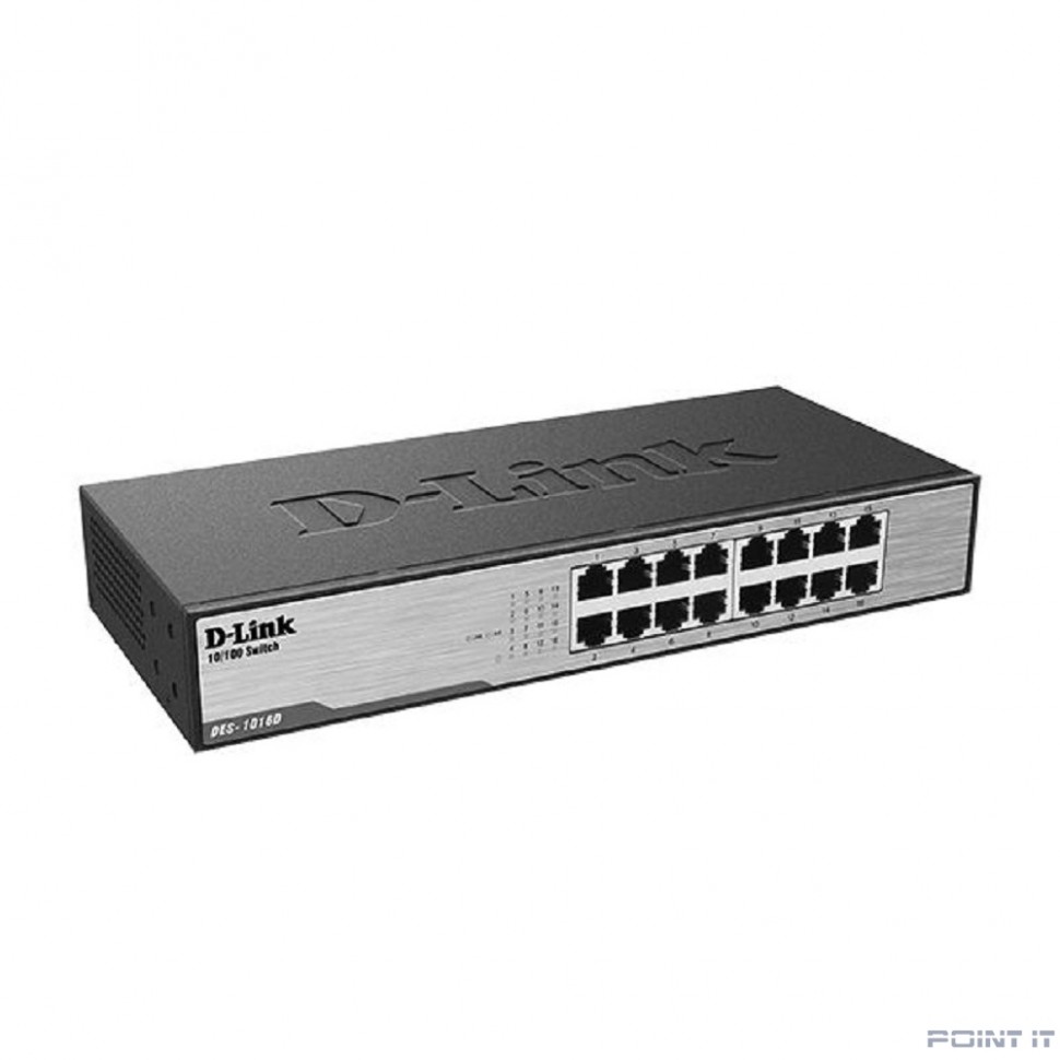 D-Link DES-1016D/I1A Неуправляемый коммутатор с 16 портами 10/100Base-TX