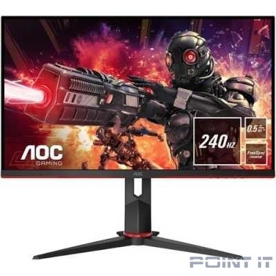 Монитор LCD AOC 23.8" Gaming 24G2ZU {IPS1920x1080 240Hz 0.5ms 350cd 16:9 1000:1 8bit(6bit+FRC) 170/160 2xHDMI2.0 DisplayPort1.2 FreeSync(Prem) 4xUSB3.0 AudioOut 2x2W VESA}