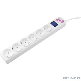 PowerCube Фильтр-удлинитель (SPG6-А2) 5.0м, 6 розеток, 16А, белый