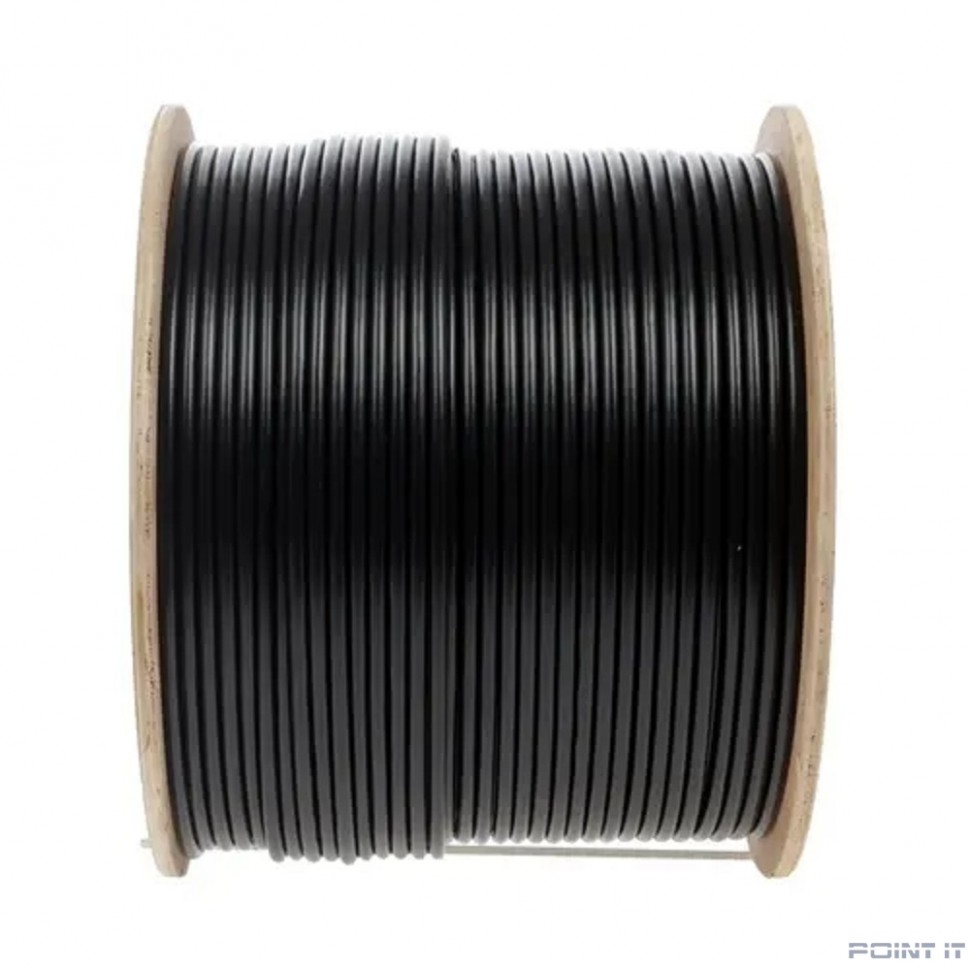 5bites Кабель US5500-305APE витая пара UTP / SOLID / 5E / CCAG / PVC+PE / BLACK / OUTDOOR / DRUM / 305M