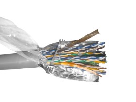 Кабель FTP16 cat.5e, 305м, 0,5мм, ZH нг(A)-HF, не содержащий галогенов, серый
