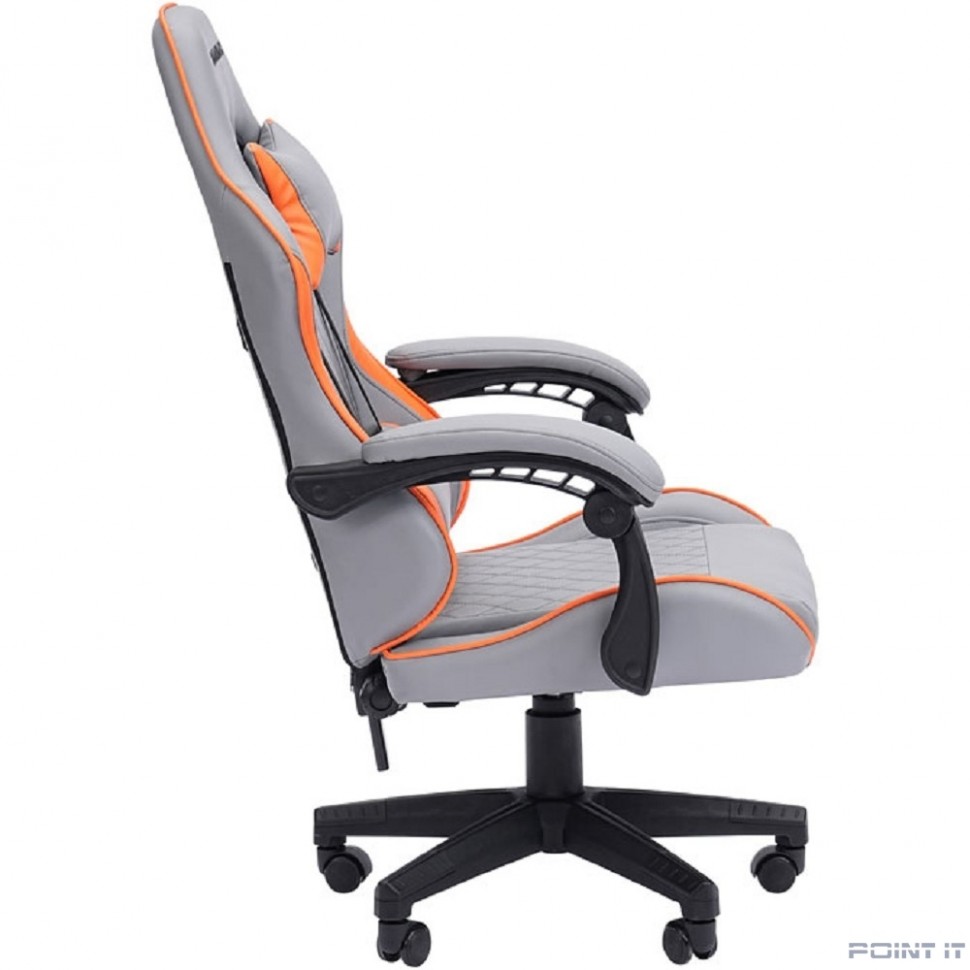 Офисное кресло Chairman CH28 экокожа, серо-оранжевый (7162897)