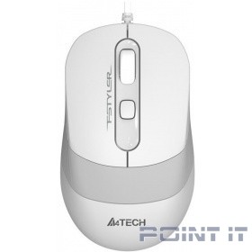 A-4Tech Мышь FStyler FM10 WHITE белый/серый оптическая (1000dpi) USB [1147676]