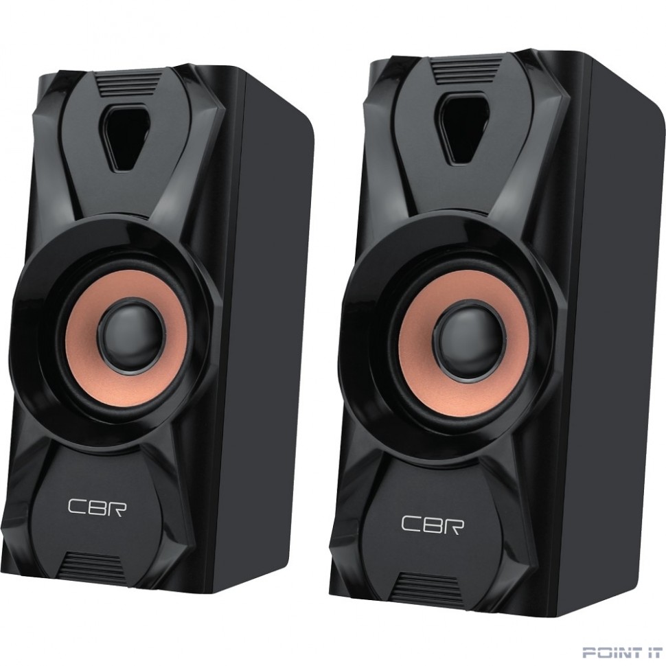 CBR CMS 720, Акустическая система 2.0, питание USB, 2х3 Вт (6 Вт RMS), материал корпуса пластик, 3.5 мм линейный стереовход, цвет чёрный