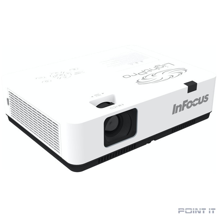 Проектор INFOCUS IN1014 Проектор {3LCD 3400lm XGA (1024x768) 1.48~1.78:1 2000:1 (Full 3D), 10W, 3.5mm in, Composite video, VGA IN, HDMI IN, USB b, лампа 20000ч.(ECO mode), RS232, 31дБ, 3,1 кг}