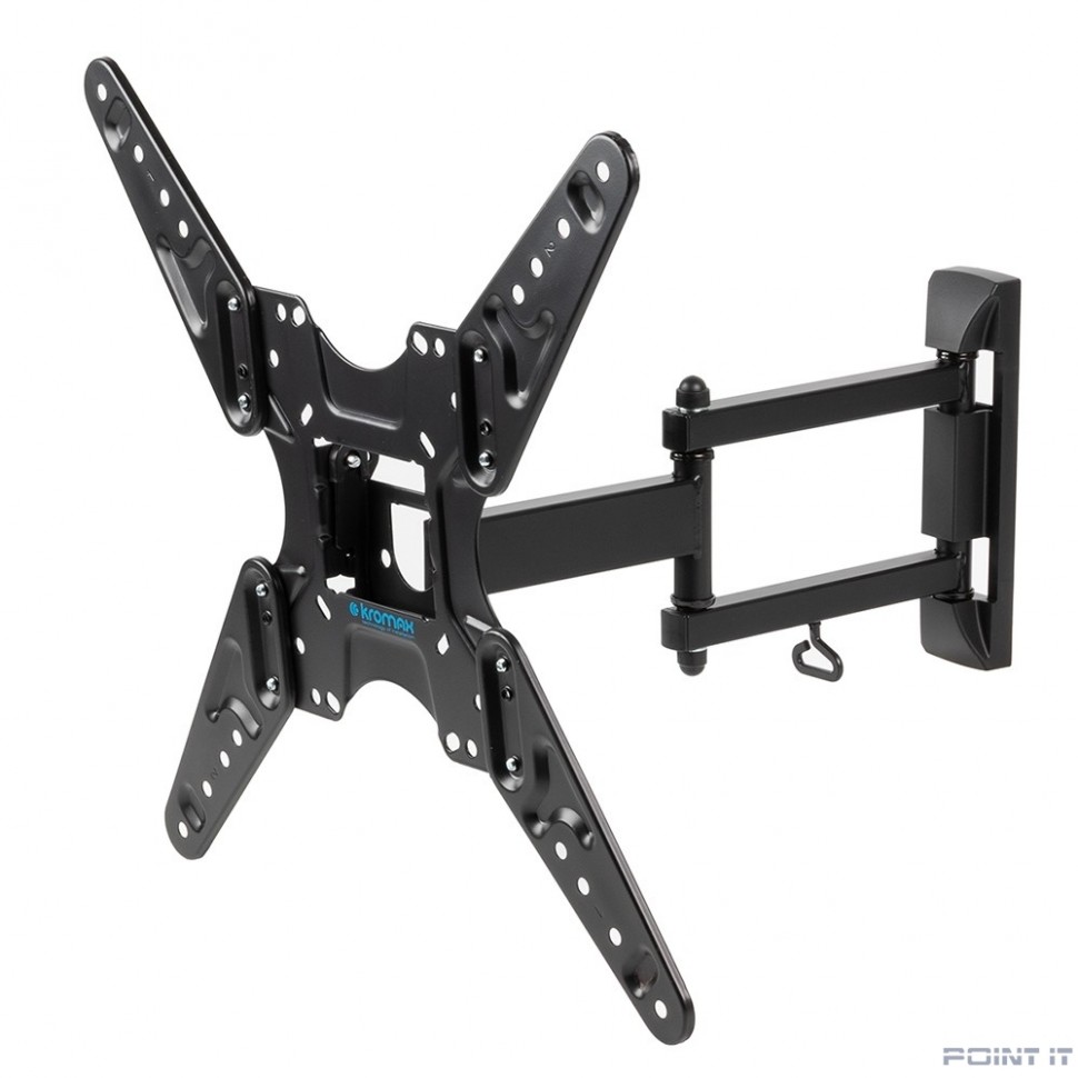 Kromax OPTIMA-414 черный 20"-55" макс.30кг настенный поворотно-выдвижной и наклонный