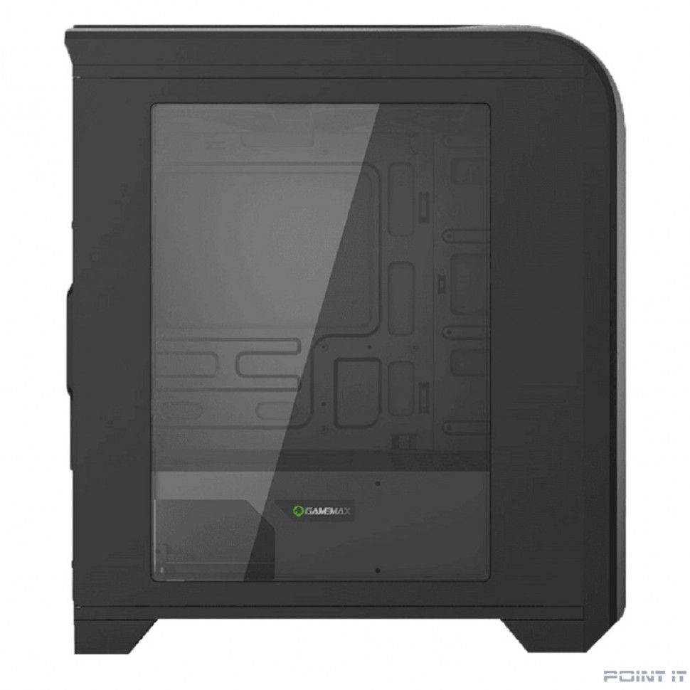 GameMax Корпус Centauri Black Red без БП (ATX,Черн.-кр,USB3.0, Зак.стекло, 1*120мм. RGB, пыл.фильтр)