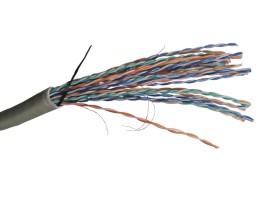 Кабель UTP25 cat.5e, 305м, 0,5мм, ZH нг(A)-HF, не содержащий галогенов, серый