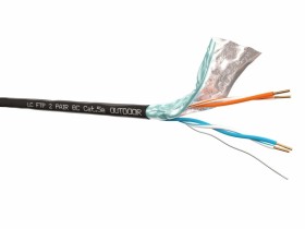 Кабель LC FTP2 cat.5e, одножильный, экранированный, 305м, Cu, для наружных работ