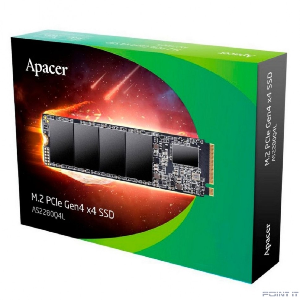 SSD Apacer M.2 2280 512GB AS2280Q4L Client SSD AP512GAS2280Q4L-1 3600/3000, PCIe Gen4 x4, 3D NAND