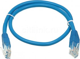 Патч-корд Cabletech UTP4 cat.5е, 0.5м, CCA, синий