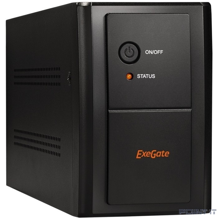 Exegate EP285490RUS ИБП ExeGate SpecialPro UNB-1200.LED.AVR.EURO.RJ.USB <1200VA/750W, LED, AVR, 4 евророзетки, RJ45/11, USB, Black>