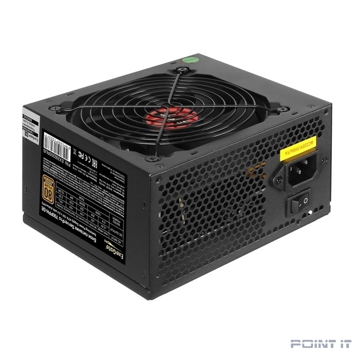 Exegate EX292205RUS Серверный БП 700W ExeGate ServerPRO 80 PLUS® Bronze 700PPH-SE (ATX, for 3U+ cases, APFC, КПД 89% (80 PLUS Bronze), 12cm fan, 24pin, 2x(4+4)p, 4xPCI-E, 6xSATA, 3xIDE, box, black)