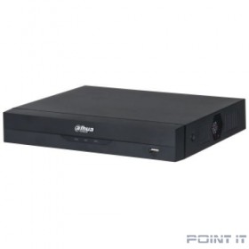 DAHUA DHI-NVR2104HS-P-I2 4-канальный IP-видеорегистратор с PoE, 4K и H.265+, видеоаналитика, входящий поток до 80Мбит/с, 1 SATA III до 10Тбайт
